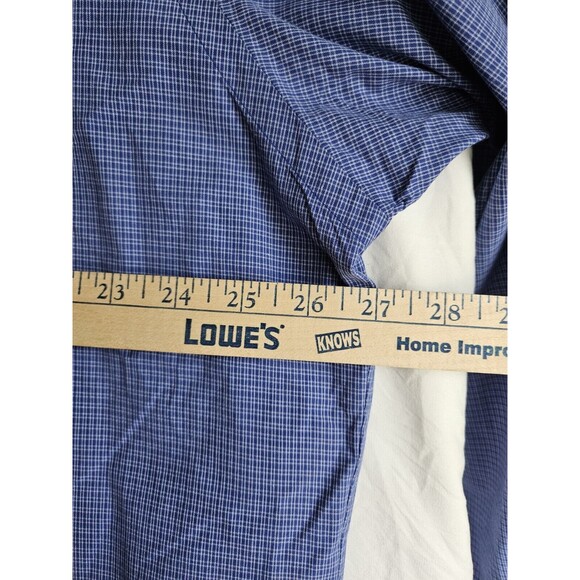 Ralph Lauren Shirt Men's Sz XL Long Sleeve Button Down Blake Blue Plaid Pony EUC - Picture 4 of 7